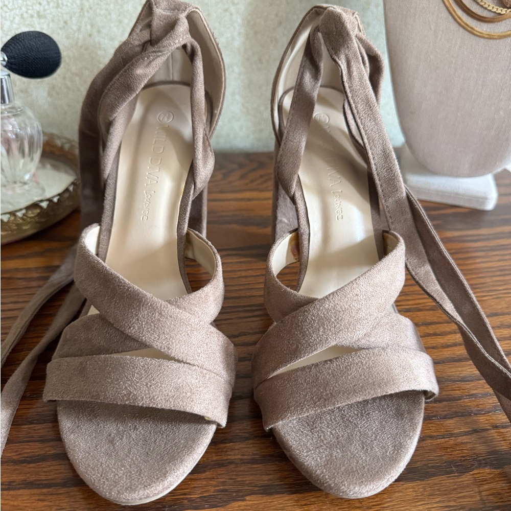 Brown Suede Heel